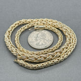 Estate 14K Y Gold Graduated 16” Wheat Chain