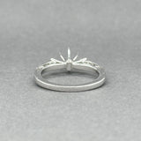 Estate 14K W Gold 0.40ctw H/SI1-I1 Diamond Eng. Ring