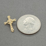 Estate 14K Y Gold 18.7mm Crucifix Pendant