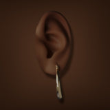 Estate 14K Y Gold 32.09mm Hoop Earrings