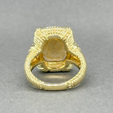 Estate Judith Ripka 18K Y Gold 7.70ct Citrine & 0.04ctw G/VS1-2 Diamond Ring