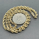 Estate 14K Y Gold 3.63mm 16” Rope Chain