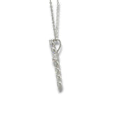 14K W Gold F/VS1 1.14ctw Lab-Created Diamond Cross