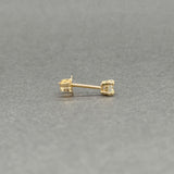 Estate 14K Y Gold 0.14ct H/SI2 Diamond Single Stud Earring