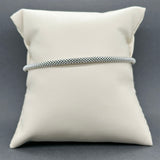 Estate Lagos SS Signature Caviar Beaded Bangle Bracelet