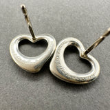 Estate Tiffany & Co. SS Peretti Open Heart Stud Earrings
