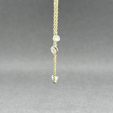 Estate 14K Y Gold 0.51ctw Diamond By The Yard Necklace