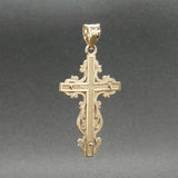 Estate 14K TT Gold Crucifix Pendant