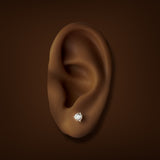 14K Y Gold 0.50ctw F/VS1 Lab-Created Diamond Martini Set Earrings