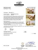 Estate 18K Y Gold 1.21ctw Diamond Hoop Earrings