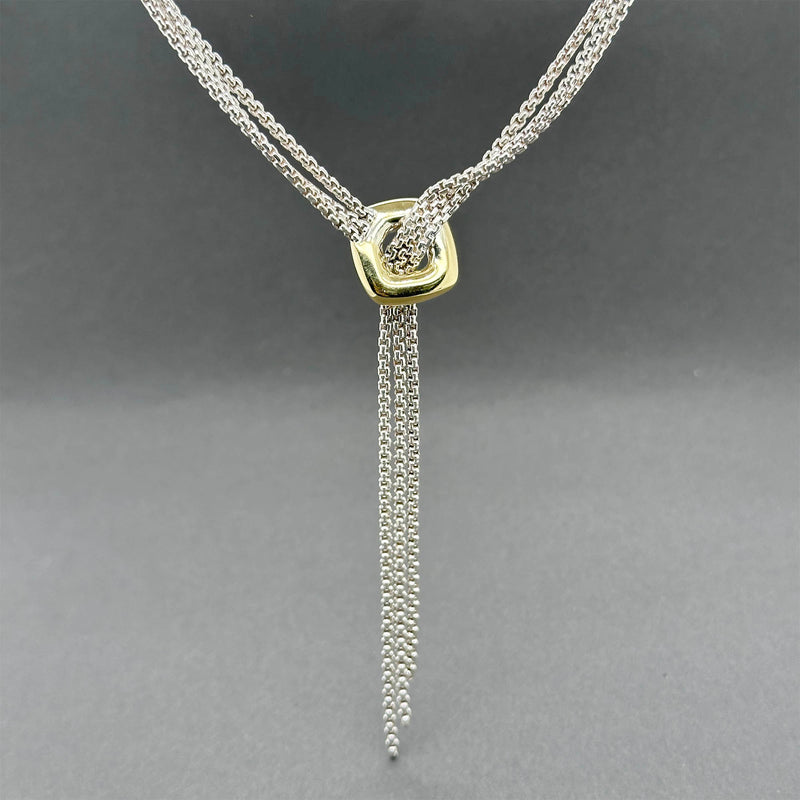 Estate David Yurman SS 18 Waterfall Lariat Necklace