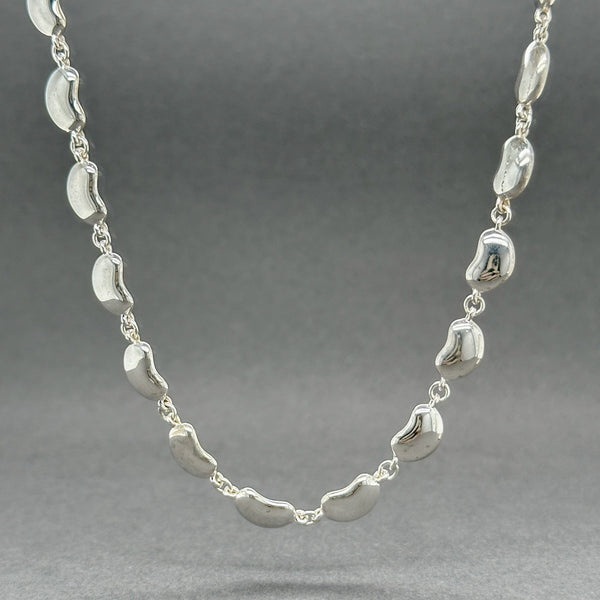 Estate Tiffany & Co. Peretti SS Bean Station Necklace