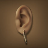 Estate 14K Y Gold 24.98mm Hoop Earrings