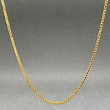 Estate 22K R Gold 1.19mm 20” Box Chain