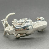 Estate SS Panther Cuff Bracelet