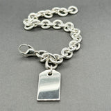 Estate Tiffany & Co. SS Luggage Tag Bracelet