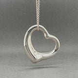 Estate Tiffany & Co. SS Peretti 35.5mm Open Heart Pendant