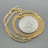 Estate 18K Y Gold 2.0mm 20” Cable Chain