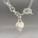 Estate Tiffany & Co. SS Heart Tag Toggle Necklace