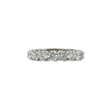 14K W Gold 1.53ctw E-F/VS1 7 Round Lab Created Diamond Ring