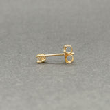 Estate 14K Y Gold 0.06ct G/VS2 Diamond Single Stud Earring