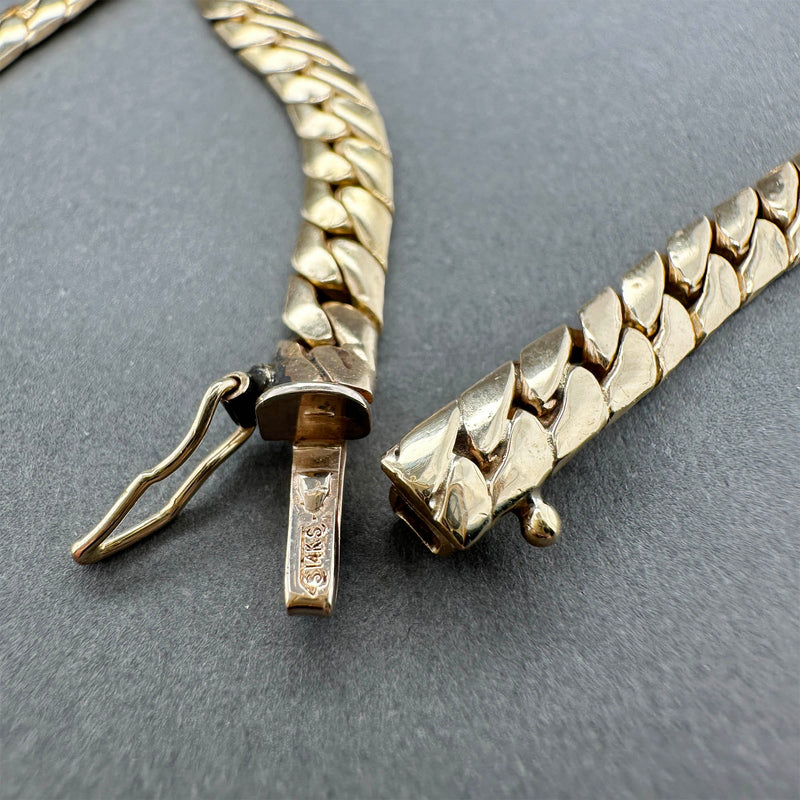 Estate 14K Y Gold 4.66mm 19” Curb Link Chain