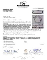 Estate 14K W Gold 0.40ctw I-J/SI2-I1 Diamond Cable Link Bracelet
