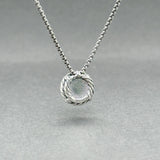 Estate David Yurman SS Pearl Petite Chatelaine Pendant