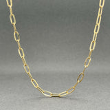 Estate 14K Y Gold 3.1mm 22” Paperclip Link Chain