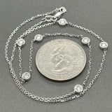 Estate 14K W Gold 0.50ctw H-I/SI1-2 Diamond By The Yard Necklace