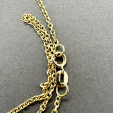 Estate 14K Y Gold 1.48mm 18” Cable Chain