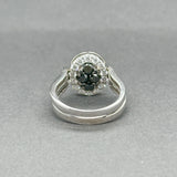 Estate 14K W Gold 2.24ctw Black-G-H/SI1-I1 Diamond Flip Ring