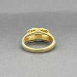 Estate Tiffany & Co. 18K Y Gold 0.19ctw Diamond Signature X Ring