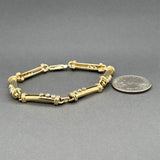 Estate 14K Y Gold 0.59ctw I-J/I1-2 Diamond Link Bracelet