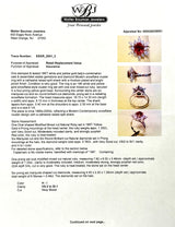 Estate 18K W Gold 2.09ctw Ruby & Diamond Cocktail Ring