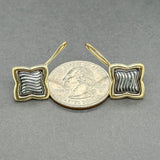 Estate David Yurman SS 18 Quatrefoil Drop Earrings