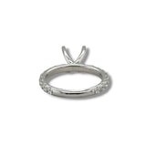 14K W Gold 0.90ctw G/SI1 4 Prong Diamond Engagement Ring Mounting