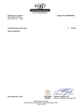 Estate 18K W Gold 1.02ctw Sapphire & 0.48ctw Diamond Ring