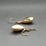 Estate 14K Y Gold 34.55mm Teardrop Dangle Earrings