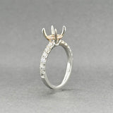 Estate 14K TT Gold 0.50ctw H/SI1-I1 Diamond Eng. Ring Semi-Mount