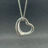 Estate Tiffany & Co. Peretti SS Open Heart Pendant