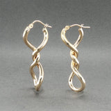 Estate 14K Y Gold Fancy Twist Earrings