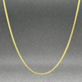 Estate 14K Y Gold 1mm 18” Wheat Chain