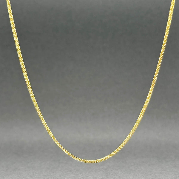 Estate 14K Y Gold 1mm 18” Wheat Chain