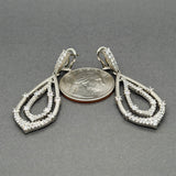 Estate Judith Ripka SS CZ Dangle Earrings
