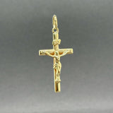 Estate 14K Y Gold 37.6mm Crucifix Pendant