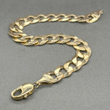 Estate 14K Y Gold 10.9mm Curb Link Bracelet