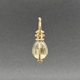 Estate Temple St. Clair 18K Y Gold 7.81ct Rock Crystal XS Amulet Pendant