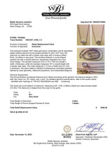 Estate 14K W Gold 0.45ct J/SI1 Diamond Solitaire Necklace