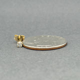 Estate 14K Y Gold 0.06ct G/VS2 Diamond Single Stud Earring
